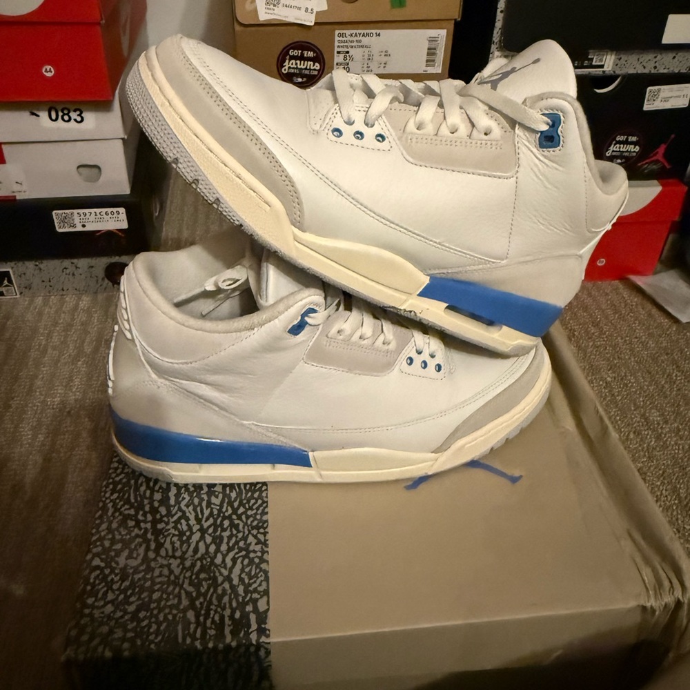 Air Jordan 3 Lucky Shorts Size 11 VNDS OG All UNC 💙